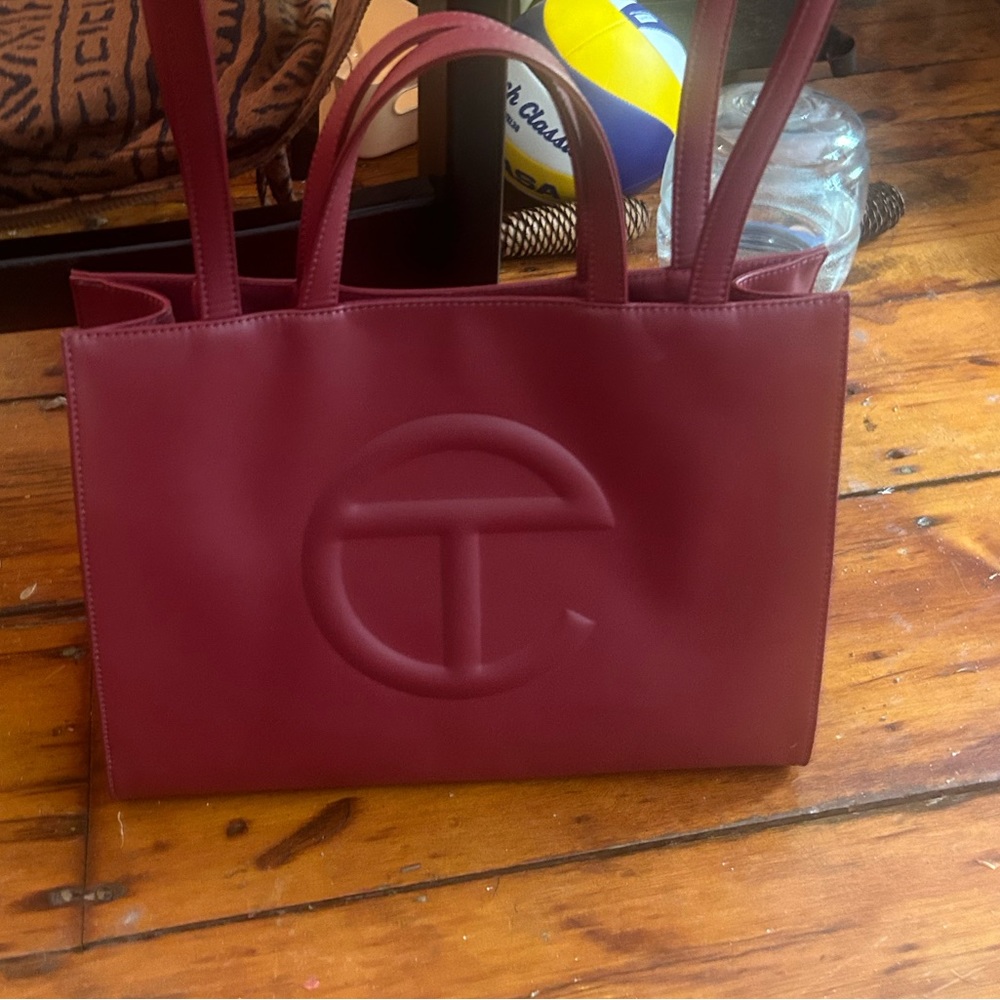 Used once Telfar bag matron color